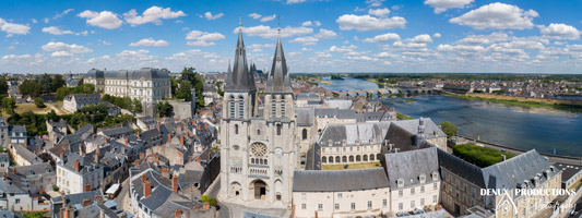 spécialiste vue aérienne par drone sur la ville de Blois : prestation en photo, image technique et vidéo 