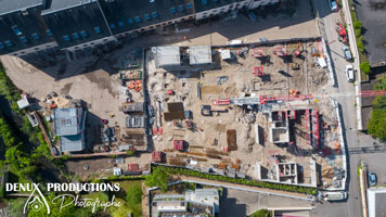 pilote de drone orleans tours blois bourges chartres region centre pour prestation photo et video de suivi de chantier - btp - batiment - demolition