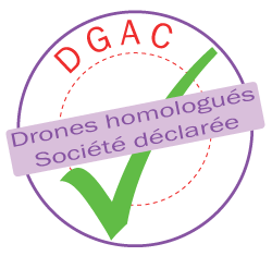 denux productions societe declaree DGAC tele-pilote drone